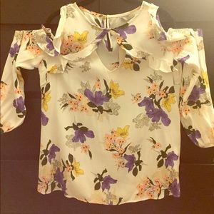 LC Waikiki floral, cut out shoulder blouse NWT